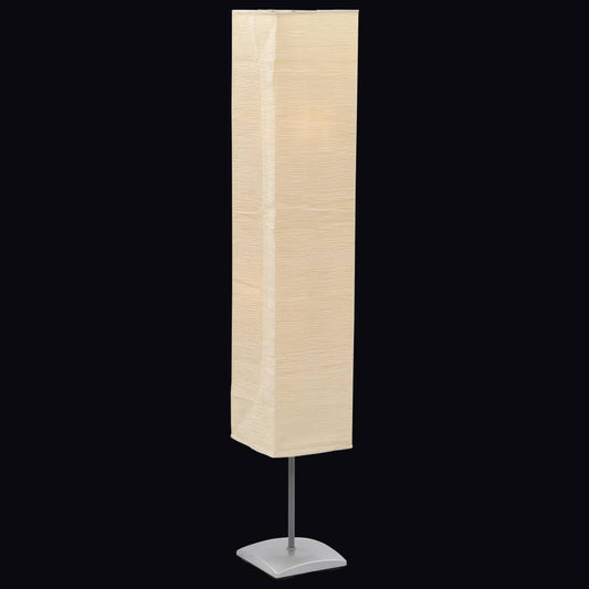 Lámpara de pie con soporte de acero 135 cm beige