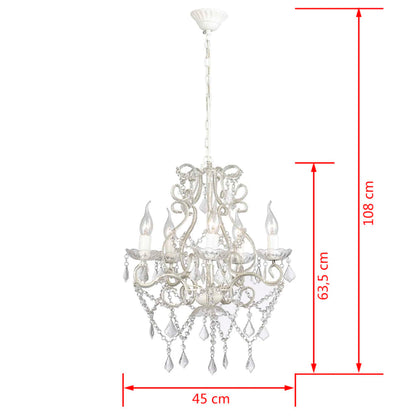 Lustre avec 2800 cristaux E14