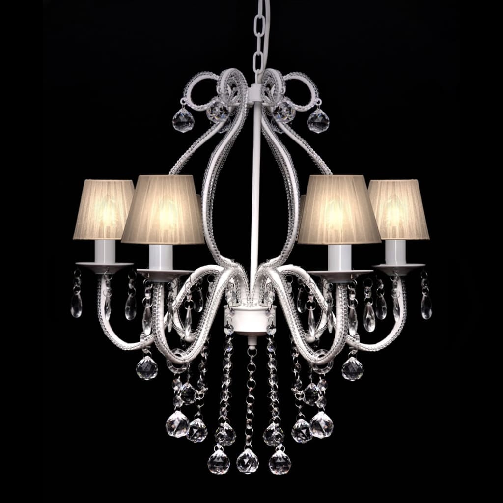 Lustre avec 2300 cristaux blancs