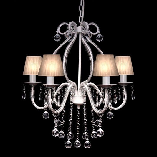 Lustre avec 2300 cristaux blancs