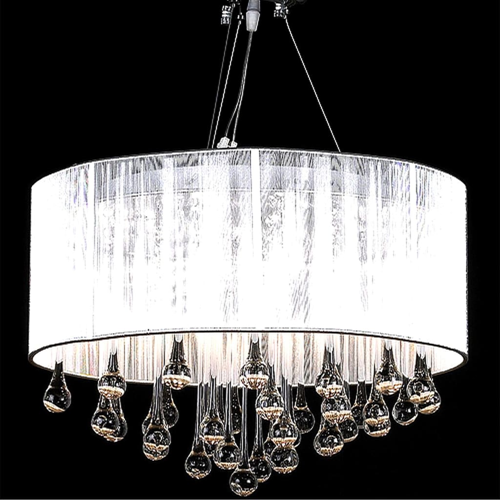 Lustre avec 85 cristaux blancs