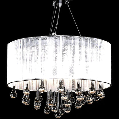 Lustre avec 85 cristaux blancs