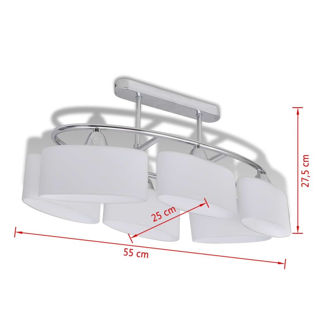 Éclairage plafonnier lampe plafonnier 6 x E14