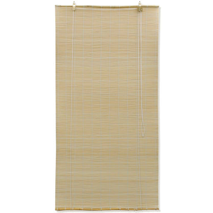 Estor enrollable de bambú natural 120x160 cm