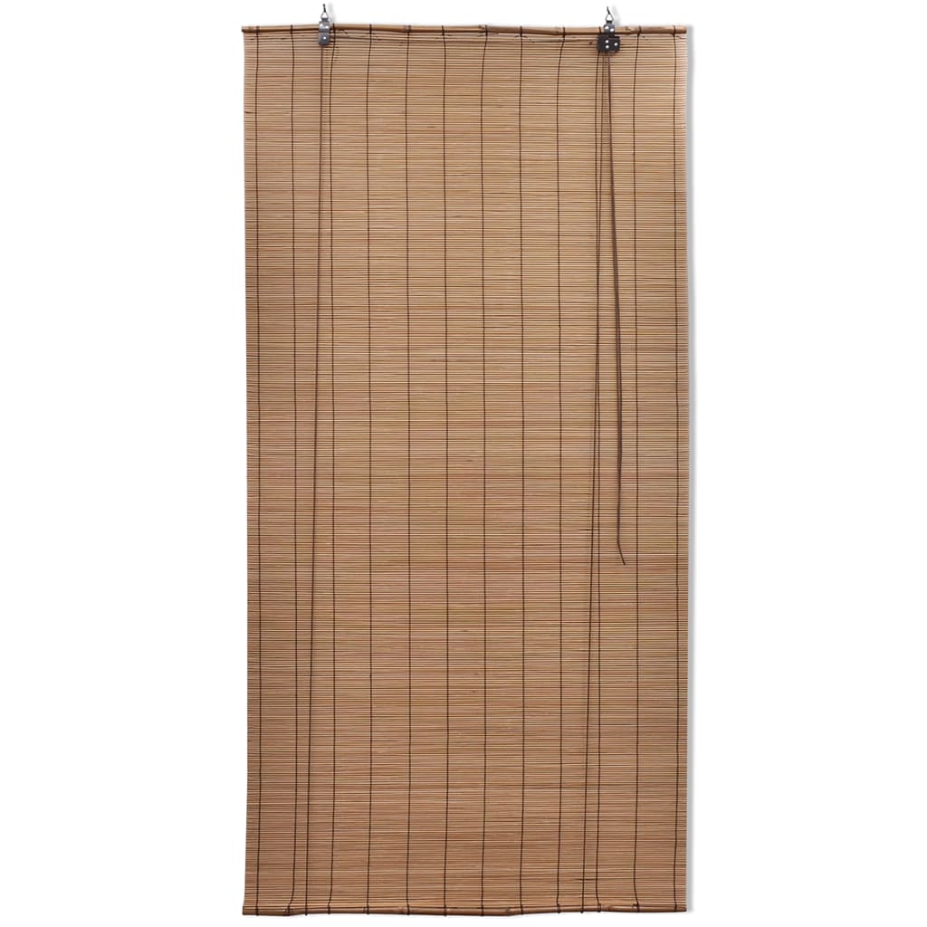 Store enrouleur en bambou marron 140x160 cm