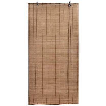 Store enrouleur en bambou marron 140x160 cm