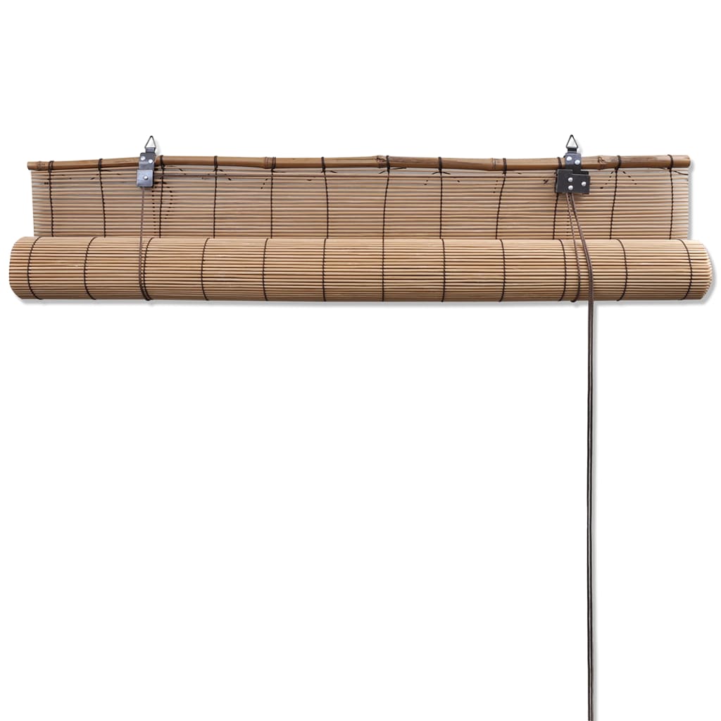 Store enrouleur en bambou marron 140x160 cm