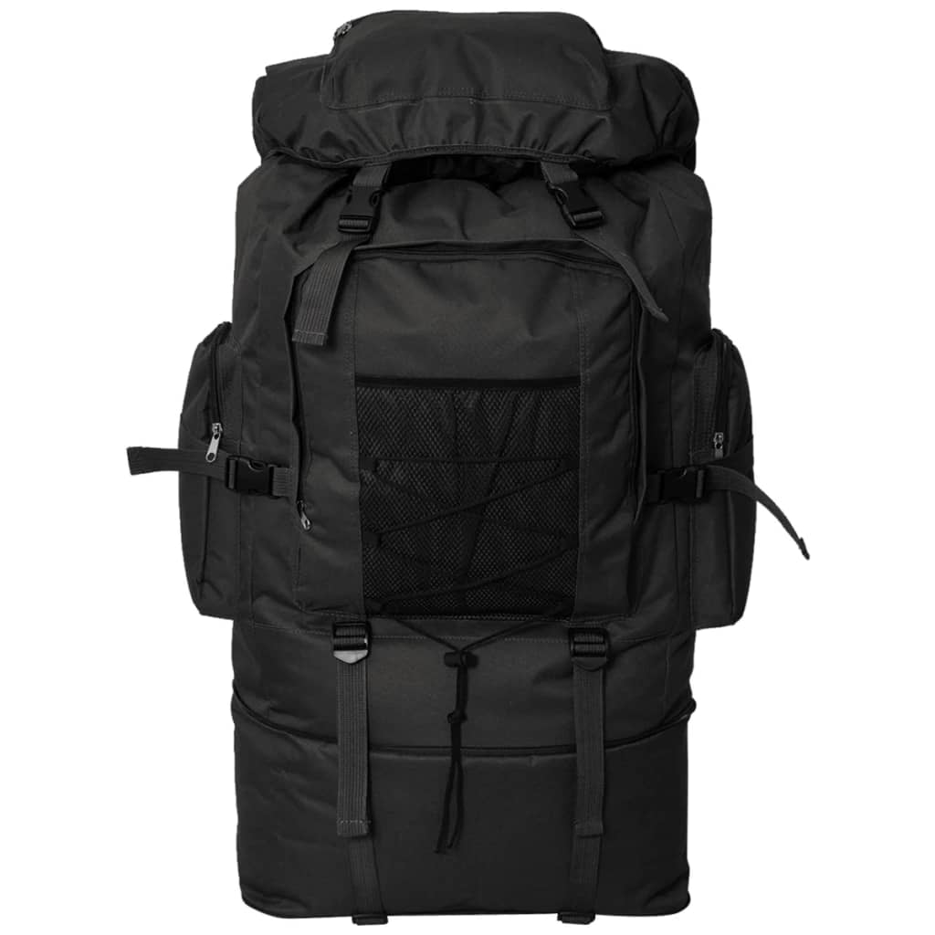 Armee-Style Rucksack XXL 100 L Schwarz