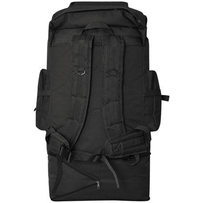 Armee-Style Rucksack XXL 100 L Schwarz