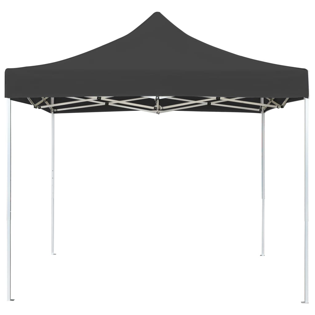 Tente de fête professionnelle pliable aluminium 3x3 m anthracite