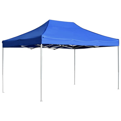 Tente de fête professionnelle pliable aluminium 4,5x3 m bleu