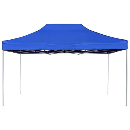 Tente de fête professionnelle pliable aluminium 4,5x3 m bleu