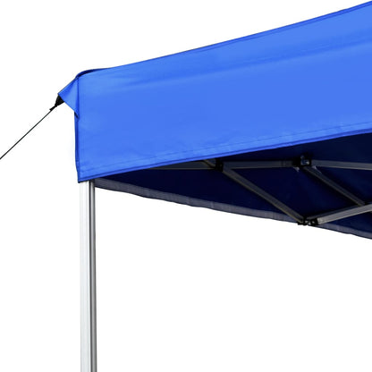 Tente de fête professionnelle pliable aluminium 4,5x3 m bleu