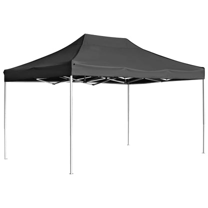 Tente de fête professionnelle pliable aluminium 4,5x3 m anthracite