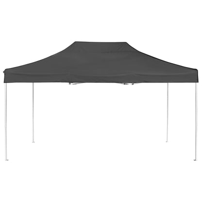 Tente de fête professionnelle pliable aluminium 4,5x3 m anthracite