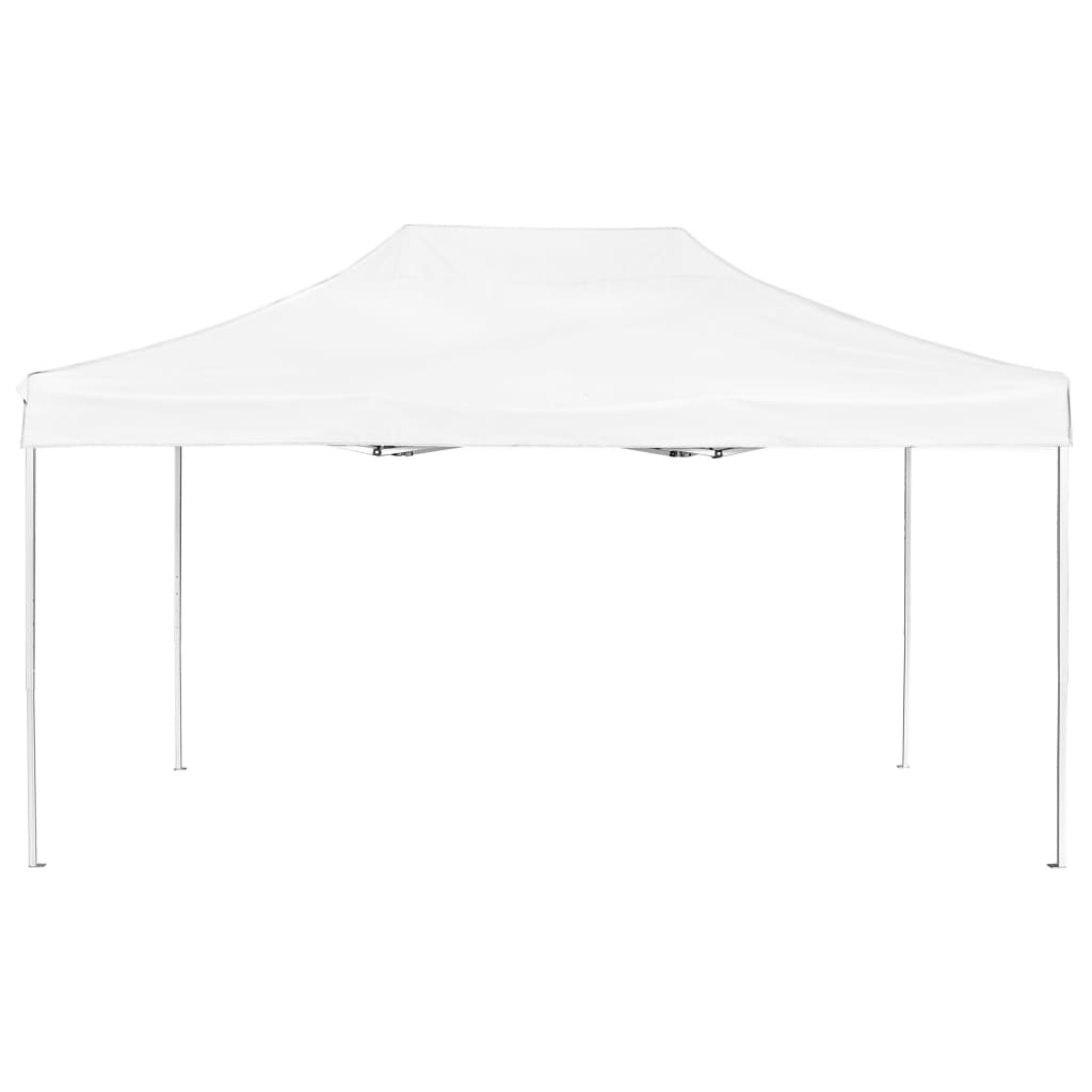 Tente de fête professionnelle pliable aluminium 4,5x3 m blanc