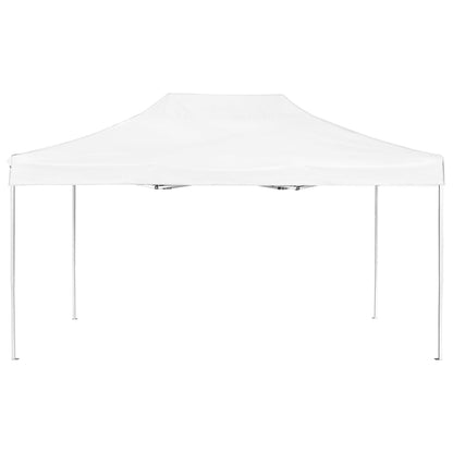 Tente de fête professionnelle pliable aluminium 4,5x3 m blanc