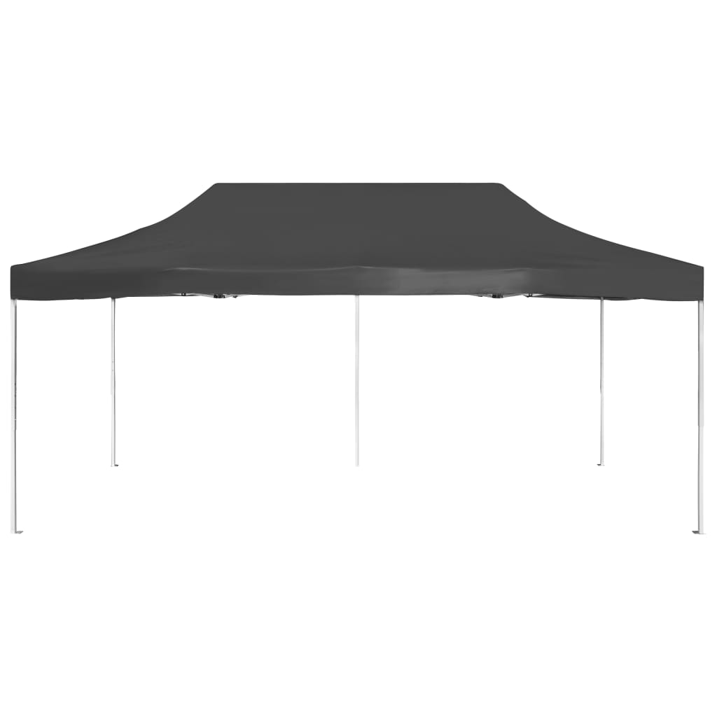 Tente de fête professionnelle pliable aluminium 6x3 m anthracite