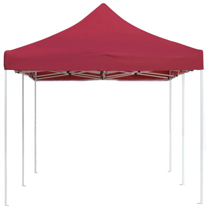 Tente de fête professionnelle pliable en aluminium 6x3 m rouge vin