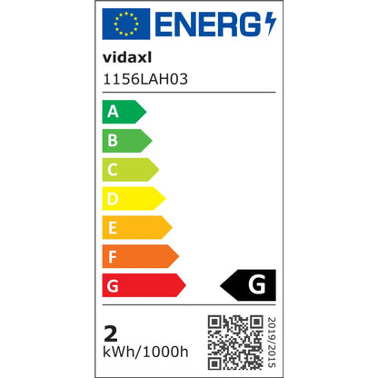 Deckenleuchte mit Glühlampen 2 W Schwarz E27