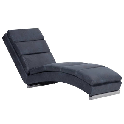 Chaiselongue Grau Wildleder-Optik