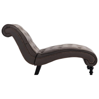 Chaiselongue Grau Samt