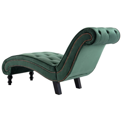 Chaiselongue Grün Samt