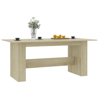 Mesa de comedor Sonoma roble 180x90x76 cm material madera