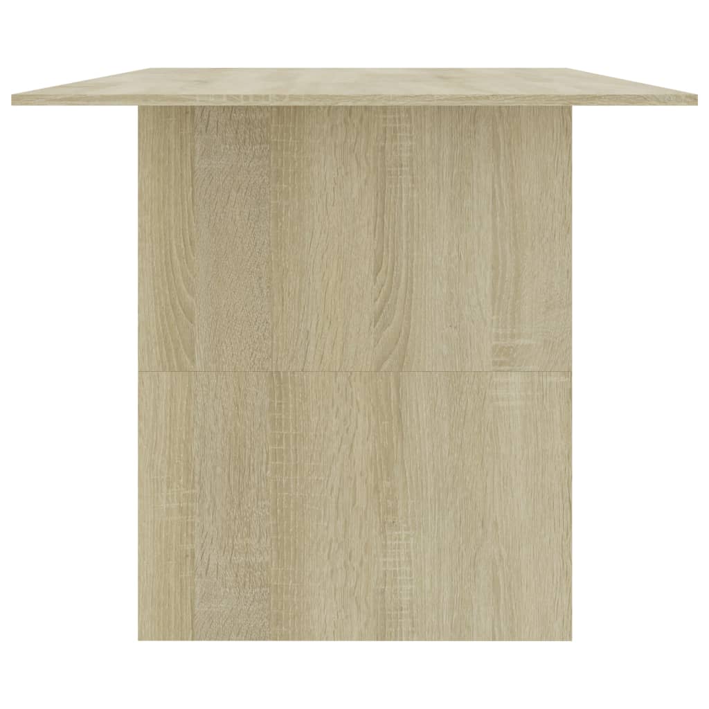 Mesa de comedor Sonoma roble 180x90x76 cm material madera