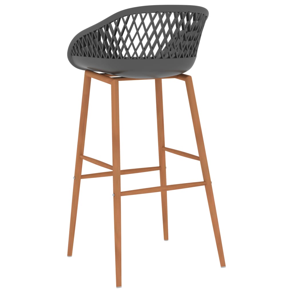 Barhocker 2 Stk. Grau