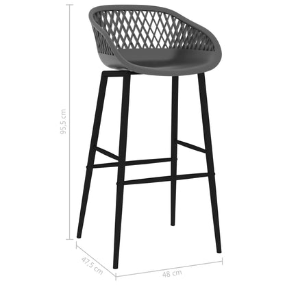 Barhocker 4 Stk. Grau