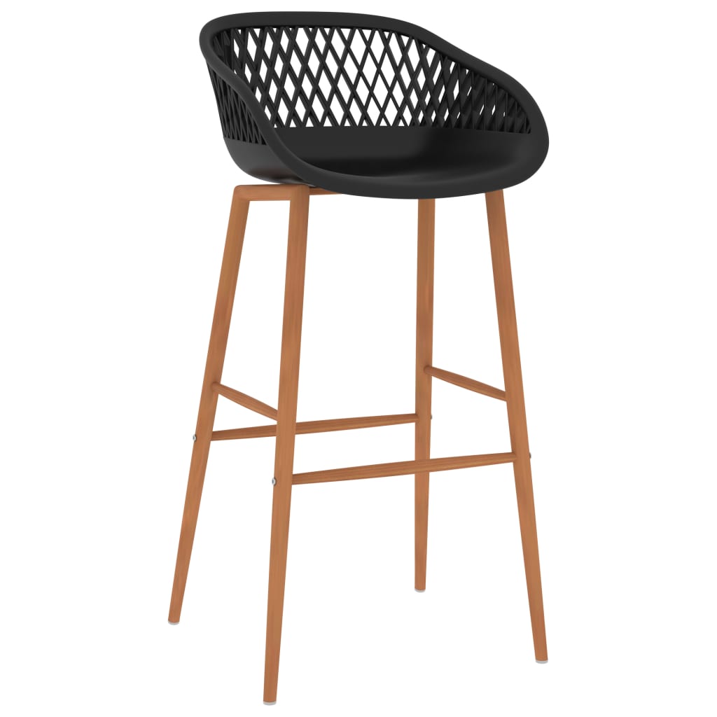 Tabourets de bar 4 pcs Noir