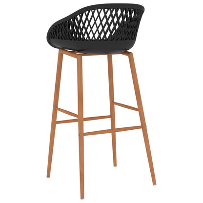 Tabourets de bar 4 pcs Noir