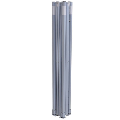 Tente de fête professionnelle pliable 3 x 3 m acier blanc