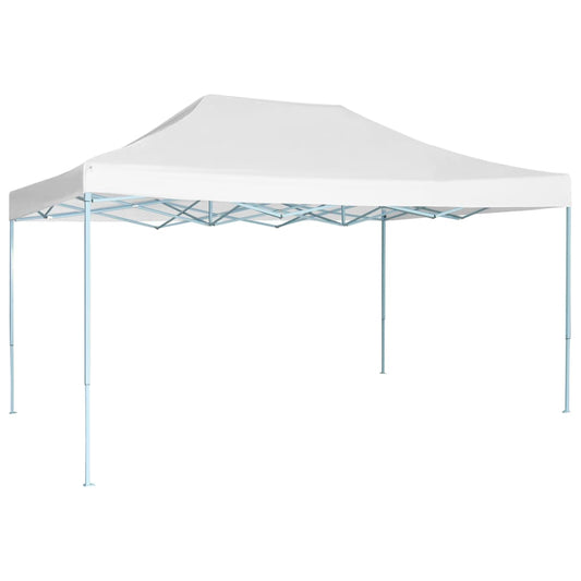 Tente de fête pliable 3x4,5 m blanche