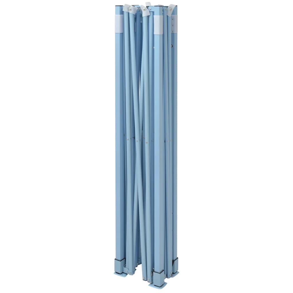 Profi-Partyzelt Faltbar 3x4 m Stahl Blau