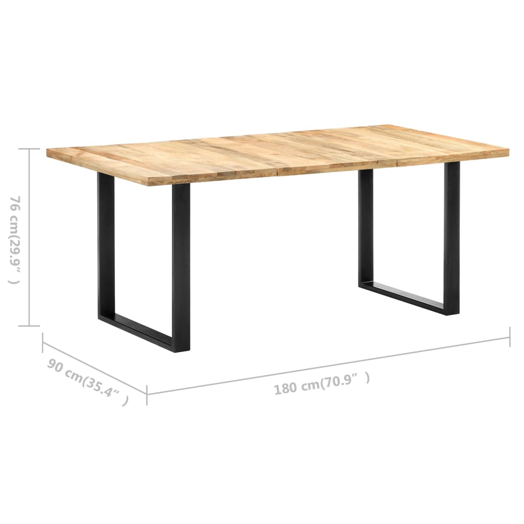 Esstisch 180x90x76 cm Massivholz Mango