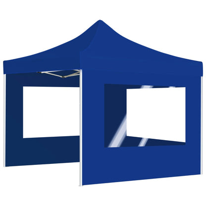 Tente de fête professionnelle pliable avec parois aluminium 2×2m bleu