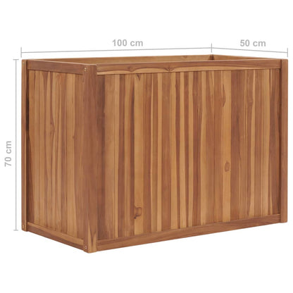 Hochbeet 100x50x70 cm Massivholz Teak