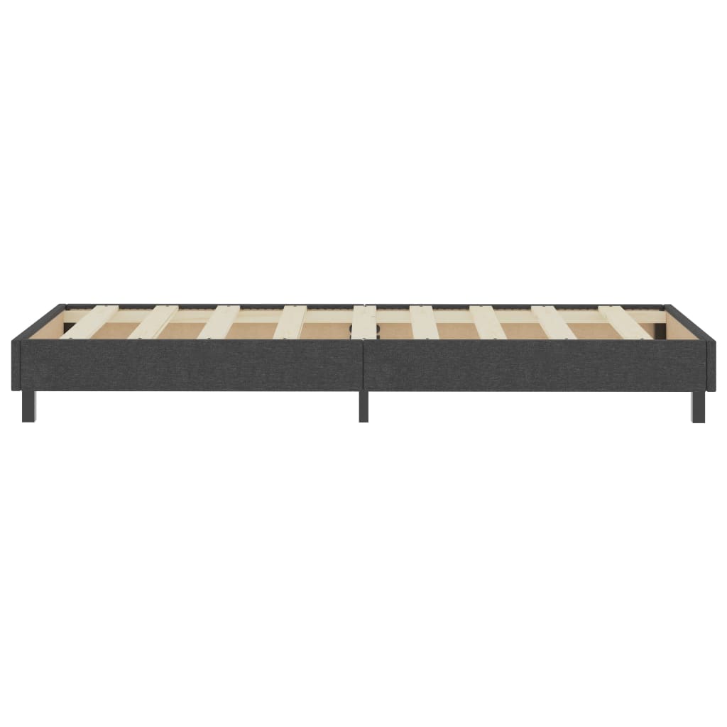 Boxspring-Bettgestell Grau Stoff 90x200 cm