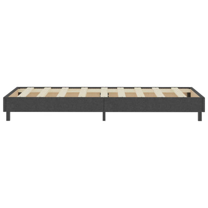 Boxspring-Bettgestell Grau Stoff 90x200 cm