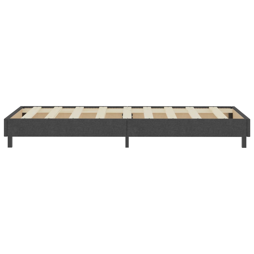 Boxspring-Bettgestell Grau Stoff 100x200 cm