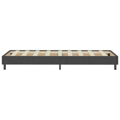 Boxspring-Bettgestell Grau Stoff 100x200 cm