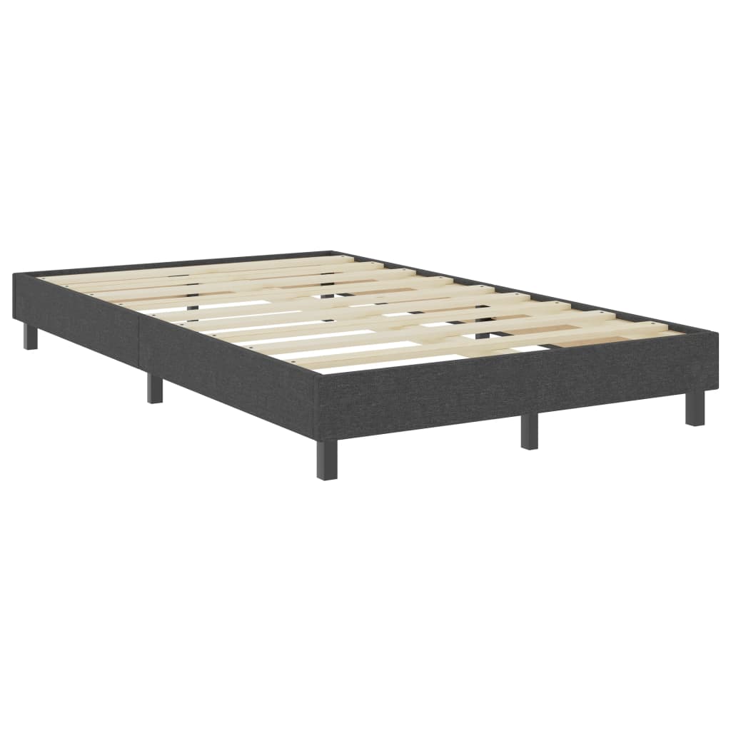 Boxspring-Bettgestell Grau Stoff 120x200 cm