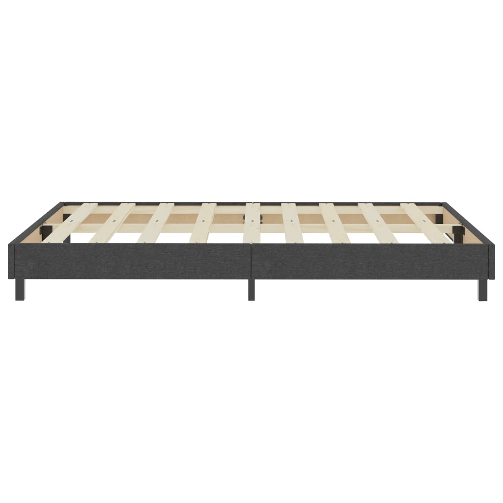 Boxspring-Bettgestell Grau Stoff 140x200 cm