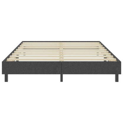 Boxspring-Bettgestell Grau Stoff 160x200 cm