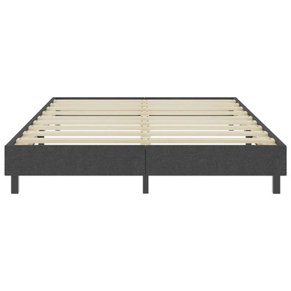 Boxspring-Bettgestell Grau Stoff 180x200 cm