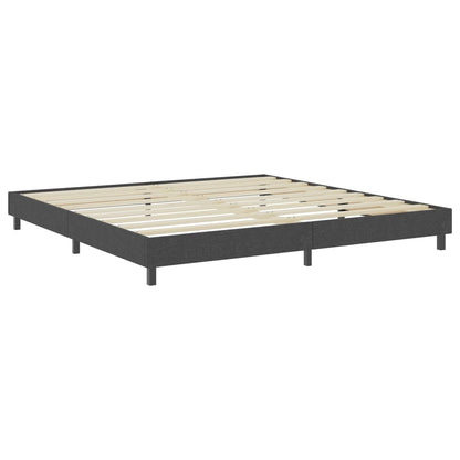 Boxspring-Bettgestell Grau Stoff 200x200 cm