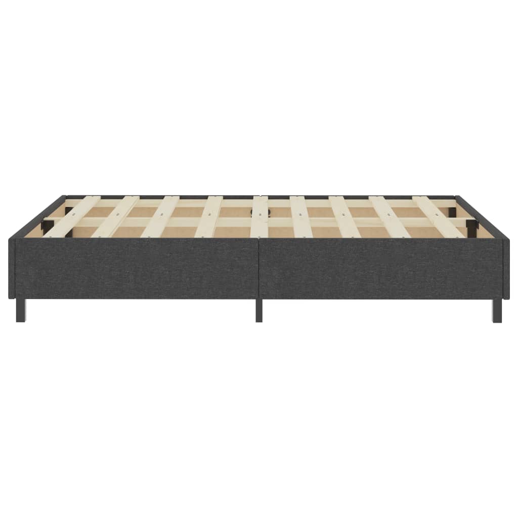 Boxspring-Bettgestell Grau Stoff 140x200 cm