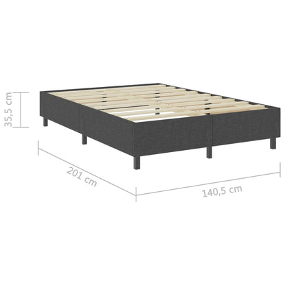 Boxspring-Bettgestell Grau Stoff 140x200 cm